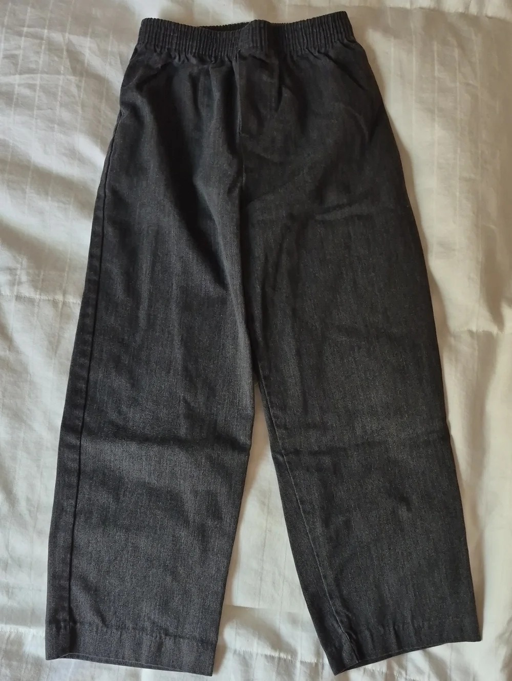 Source Unknown Black Elastic-Waist Kids Dress Pants